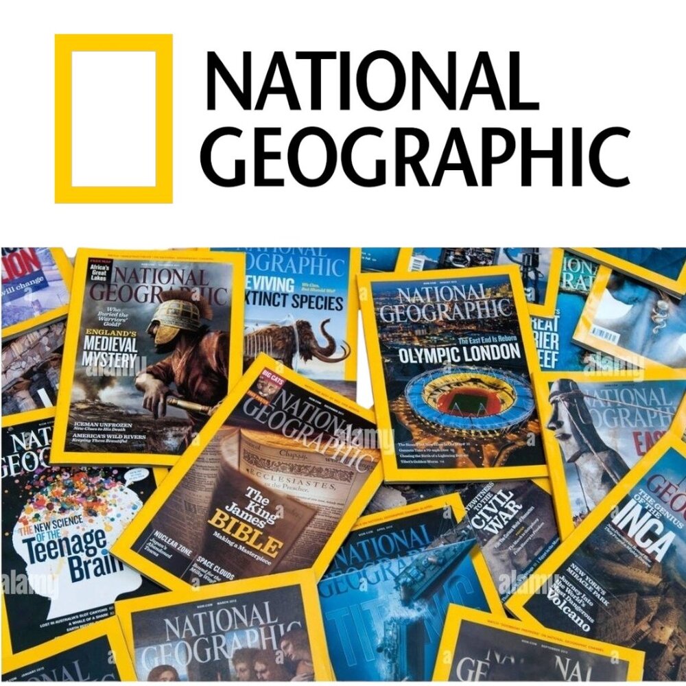 National Geographic Magazine Bundle Lot of 2 Magazines 1960 - 2024 Random Date Y